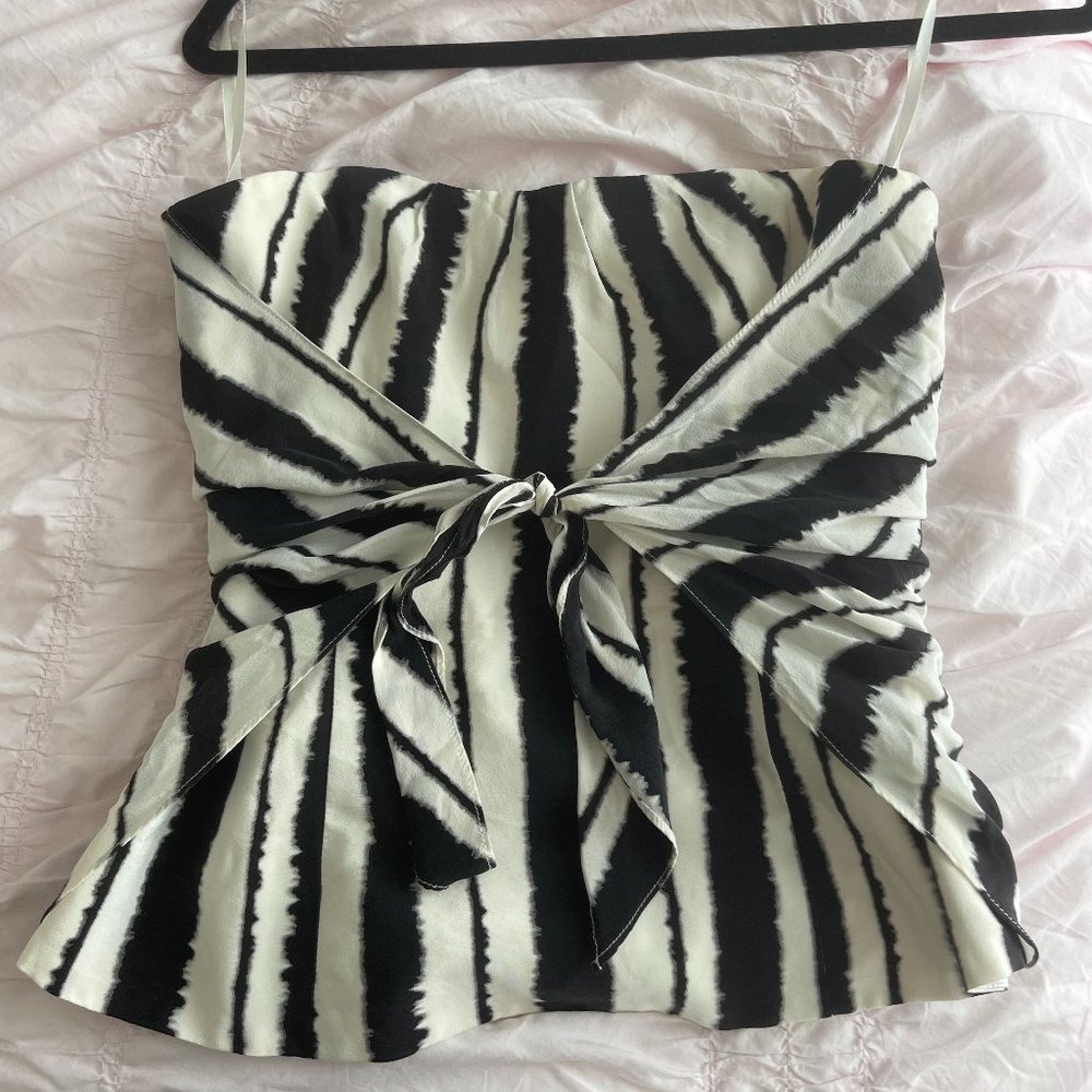 White House Black Market corset blouse top